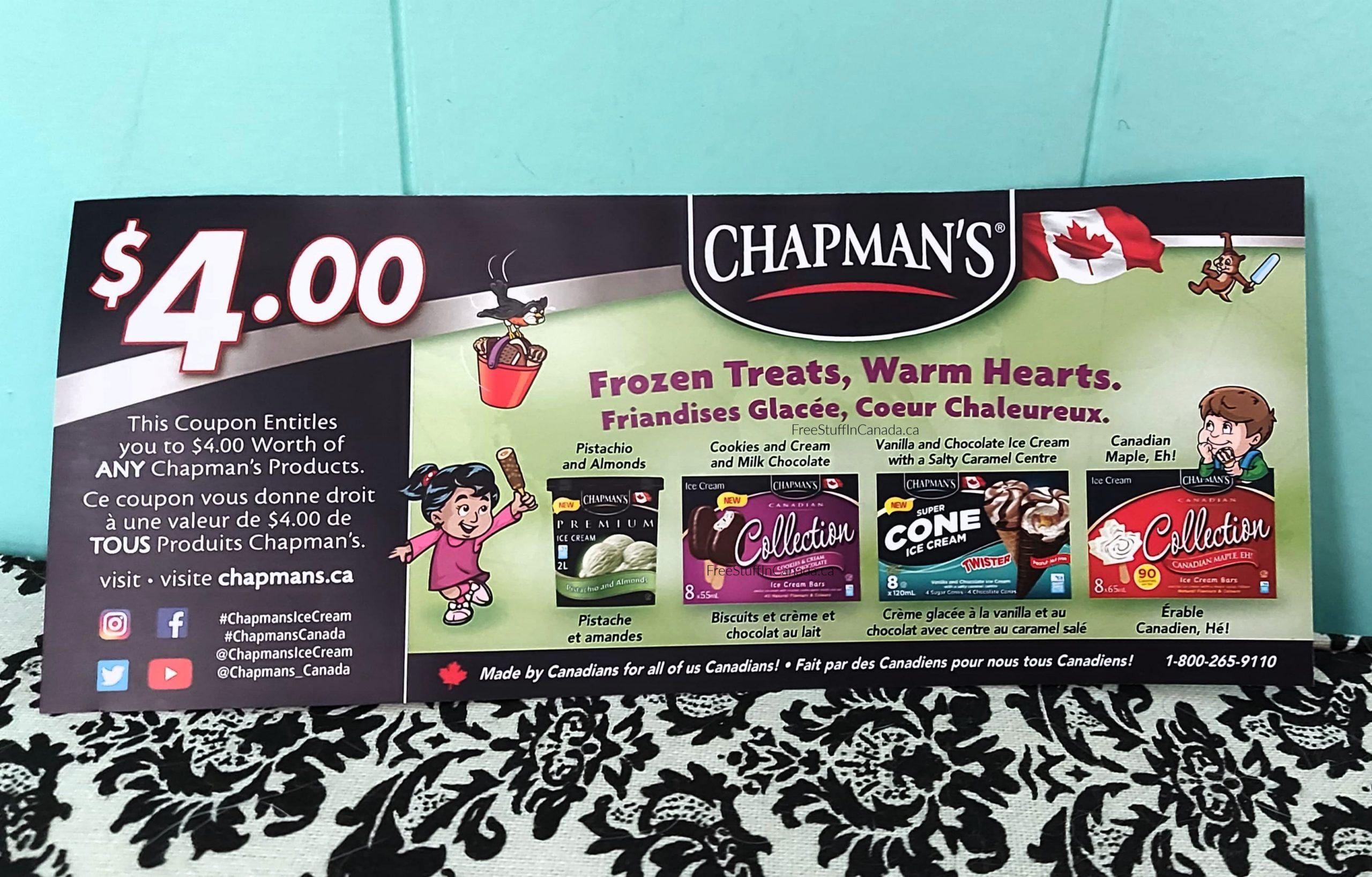 Chapman's Canada Coupon