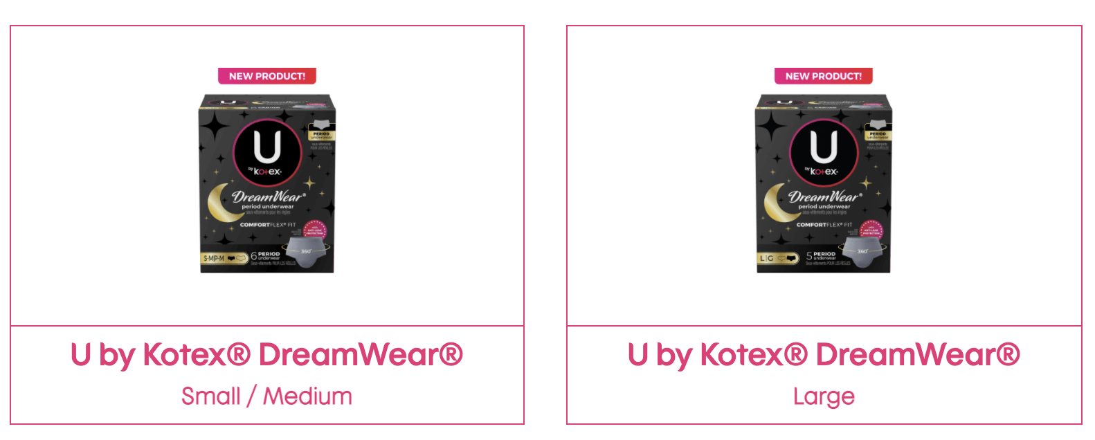 Free Kotex Dreamwear