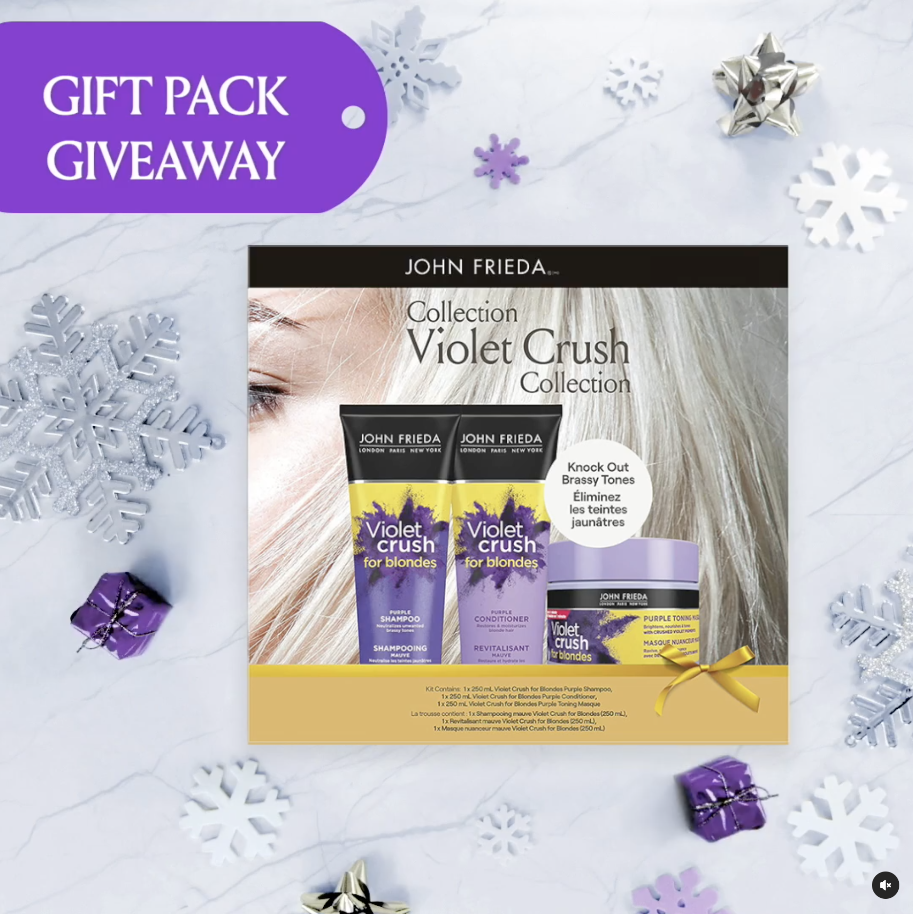 John Frieda Holiday Giveaway