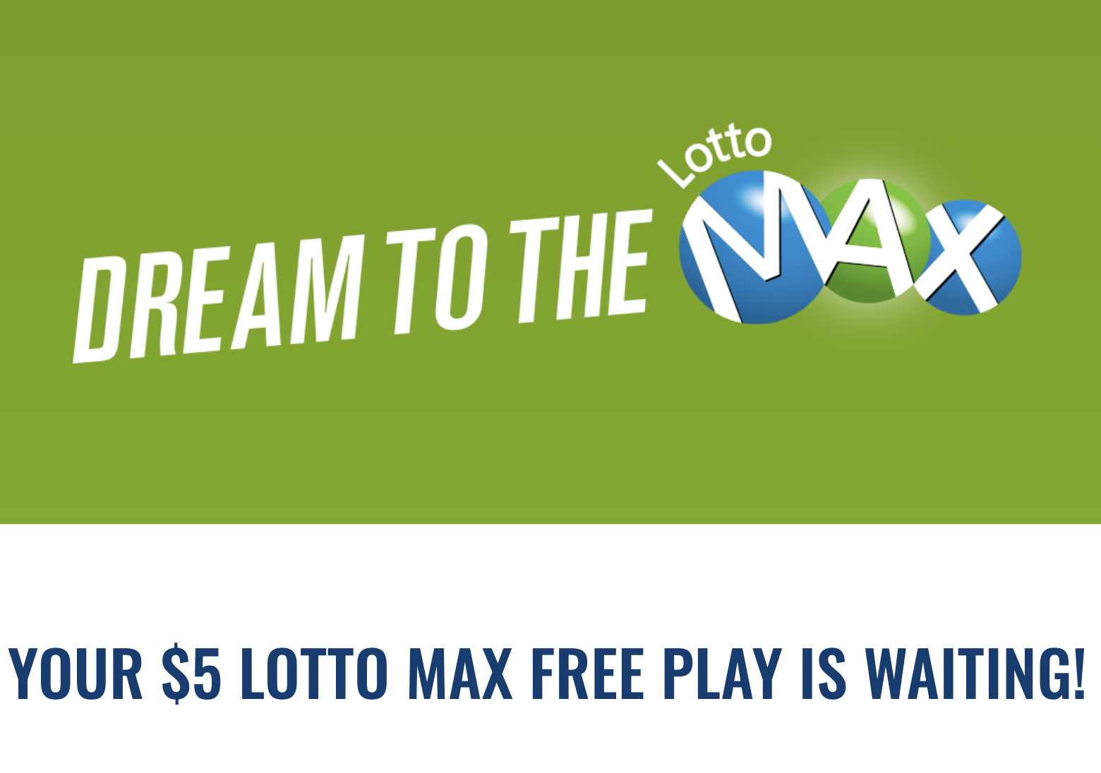 free lotto max ticket olg