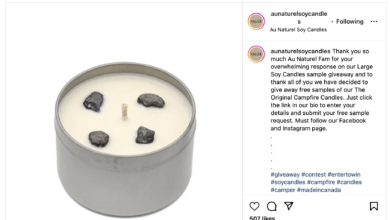 free campfire scented candle